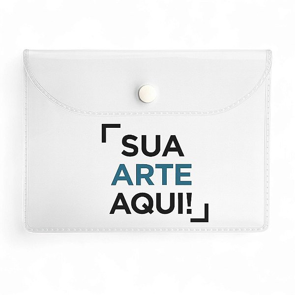 100 Nécessaire de Plástico com Botão 12cm x 19cm – Personalize e Monte seu Kit Higiene