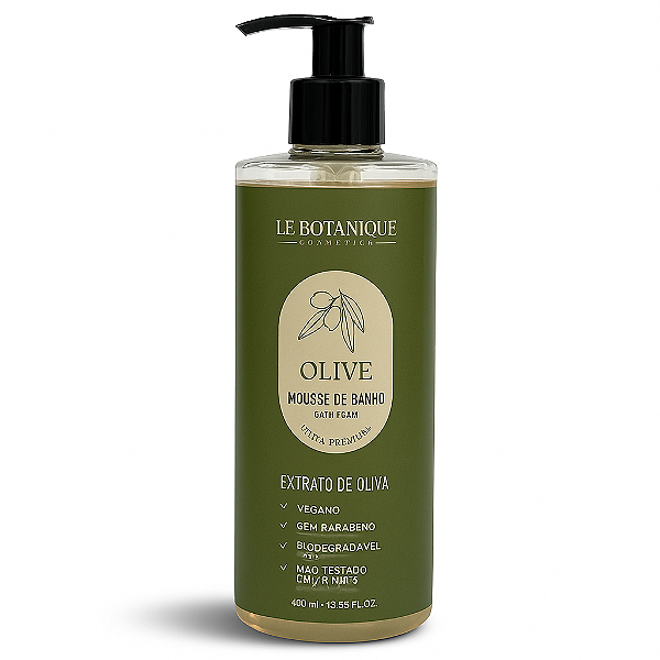 Dispenser Le Botanique Olive – Mousse de Banho 400ml