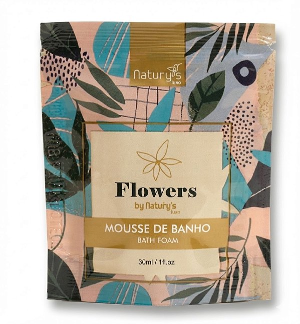 Mousse de Banho 30ml Flowers by Natury's Luxo | Experiência Spa para Hotéis e Resorts