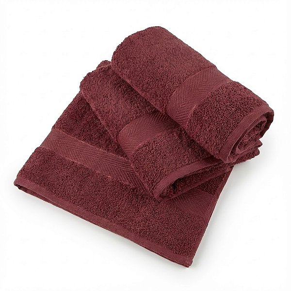 Kit 3 Toalhas de Banho Teka Duomo Vermelha – Conforto, Sofisticação e Absorção Superior