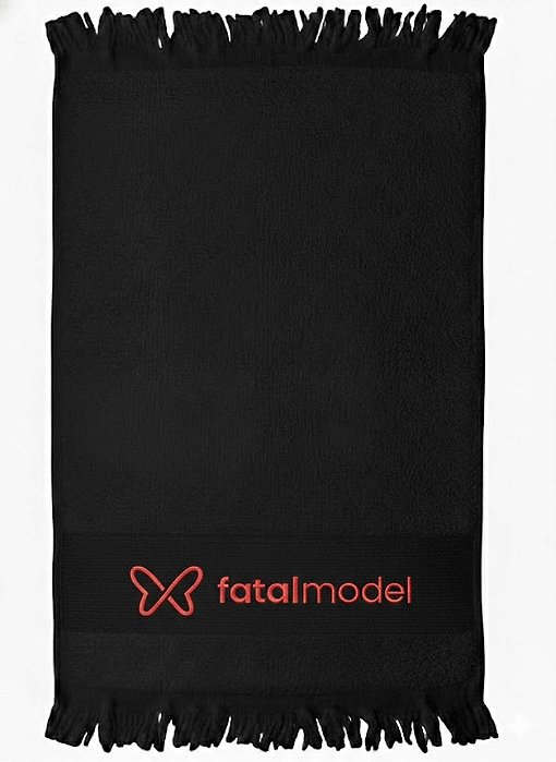 Kit 100 Toalhas de Lavabo Personalizadas Preta – Qualidade & Sofisticação