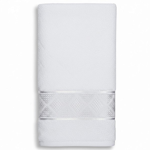 Toalha de Banho Capri Branca 100% Algodão 1,50m x 80cm | Maciez e Absorção para Seu Banheiro