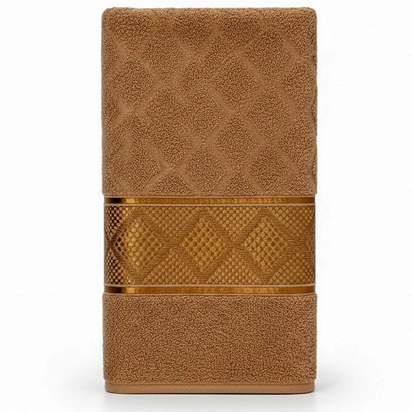 Toalha de Rosto Marrom Capri 100% algodão | O Toque de Sofisticação que seu Banheiro Merece