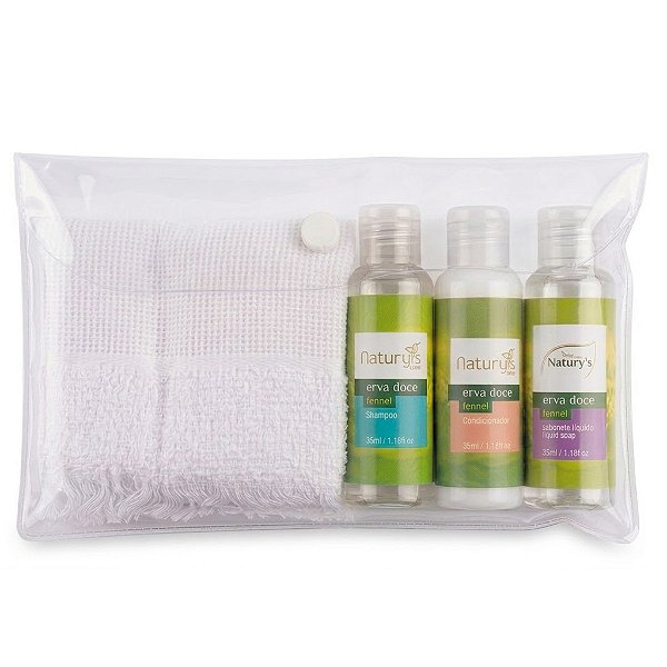 Kit Higiene Completo Erva Doce com Colgate para Hospitais e Doações - 6 Itens