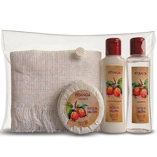Kit Amenities Premium Pitanga & Colgate – Cuidado Completo e Bem-Estar