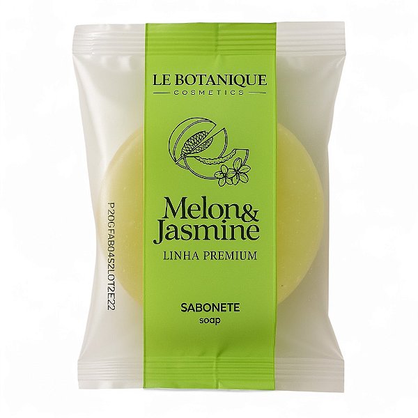 Kit 100 Sabonetes Hotelaria Le Botanique 20g - Melão & Jasmim (Linha Premium)