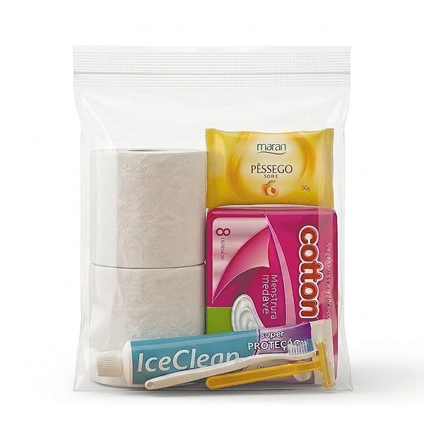 Kit Higiene Pessoal Feminino Completo (7 Itens) – Ideal para Doações e Ações Sociais