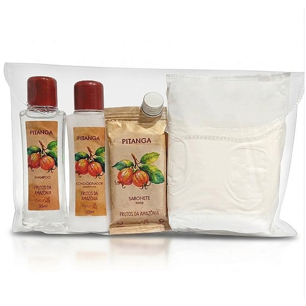 Kit Viagem Feminino Completo 9 Itens - Linha Pitanga: O Frescor da Amazônia na Sua Bolsa!