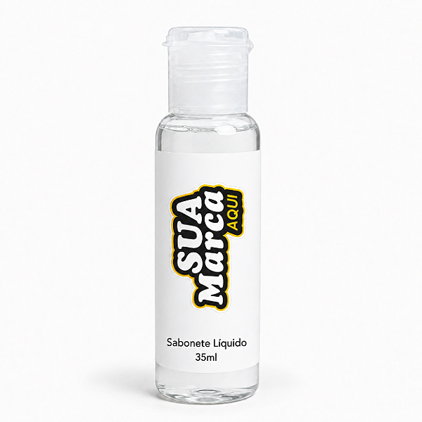 Kit 100 Sabonetes Líquido 35ml Personalizado com Sua Marca | Ideal para Hospitais, Hotéis, Eventos e Brindes Corporativos