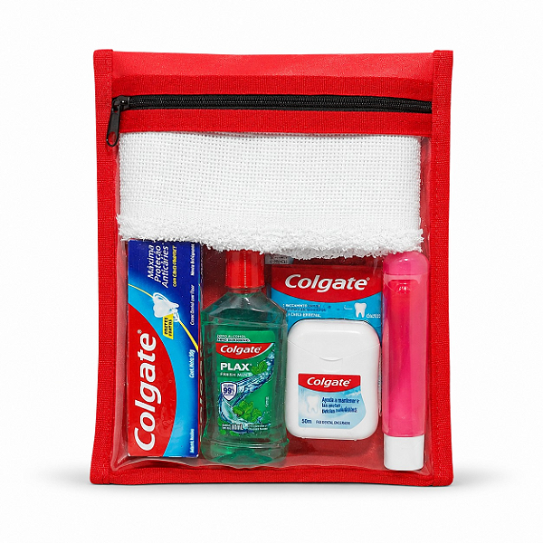 Kit Dental Colgate Premium com Necessaire Wegreen | Mais conforto e cuidado para seus hóspedes