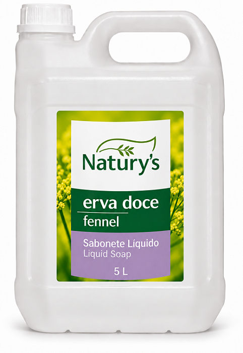 Sabonete Líquido Erva Doce Natury’s 5 Litros – Uso Profissional