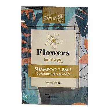 Kit 100 Shampoos 2 em 1 Flowers by Naturys 10ml