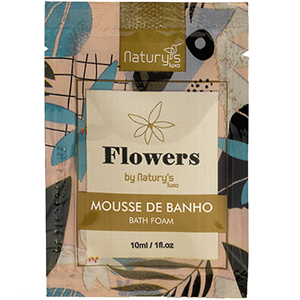 Kit 100 Mousse de Banho Flowers by Naturys 10ml