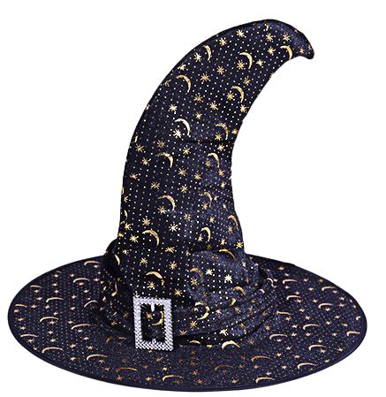 Chapéu de Bruxa Curvado Halloween