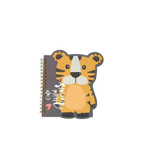 Caderneta de Notas Bloco de Anotação - Animal Tigre
