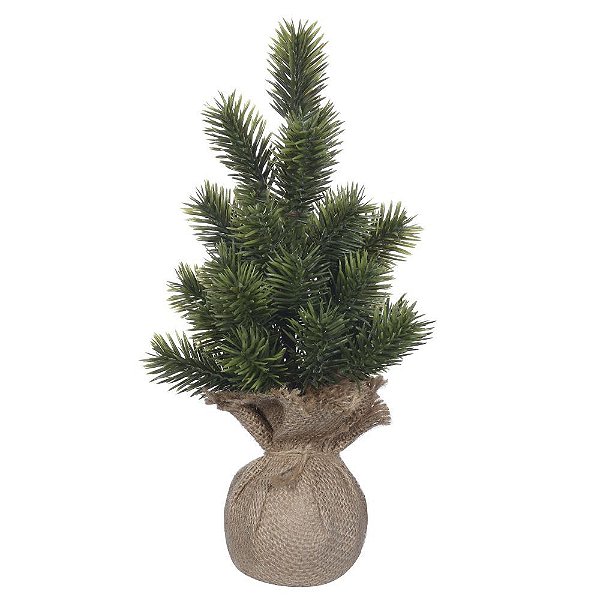 ARVORE PINHEIRO NEVADA (VERDE) 29cm (FLORARTE) Vol. 2 a 3