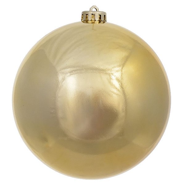 BOLA NATAL METALIZADA (DOURADO) 15cm (FLORARTE) Vol. 1