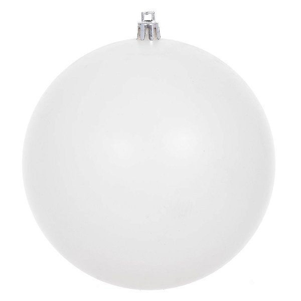 BOLA NATAL FOSCA (BRANCO) 12cm (FLORARTE) Vol. 38