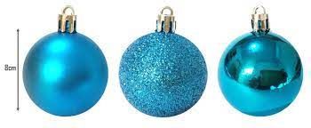 BOLAS X6 GLITTER 8CM AZUL