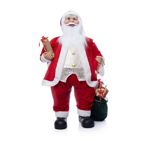 PAPAI NOEL SACO PRESENTE 45CM