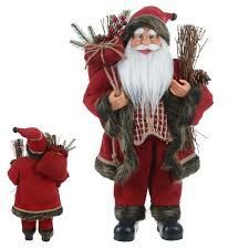 PAPAI NOEL NATAL EM PE (VERMELHO) 45cm (FLORARTE) Vol. 2
