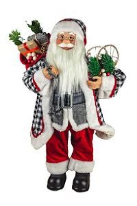 PAPAI NOEL XADREZ EM PE 45CM