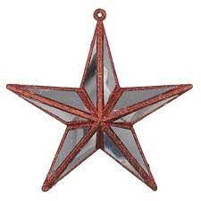 ENFEITE NATAL ESTRELA PENDURAR (VERMELHO) 14cm (FLORARTE) Vol. 20