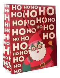 SACOLA PAPEL P/ PRESENTE NATAL 14,3X7X15,5CM UN SCX0012