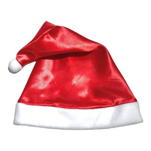 GORRO PAPAI NOEL CETIM 30,5CM X 40,5CM