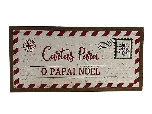 CAIXA DE CORREIO DECORATIVA NATAL (VERMELHO MARROM) 14,6X30cm (FLORARTE) Vol. 21