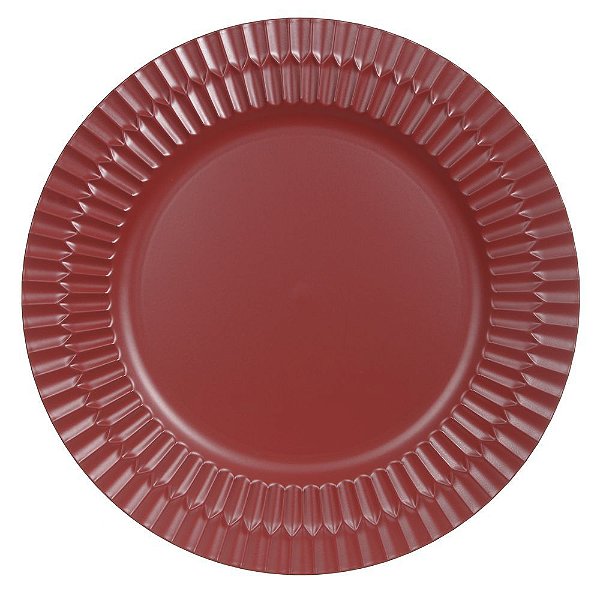 SOUSPLAT DE PLASTICO (VERMELHO) 33D (FLORARTE)