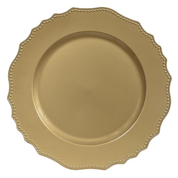 SOUSPLAT DE PLASTICO (DOURADO) 32,8D (FLORARTE) Vol. 9
