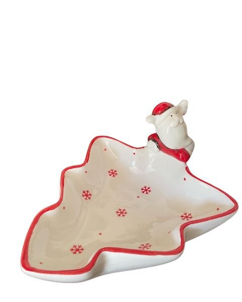 PETISQUEIRA NOEL BRANCO 9x17x20cm
