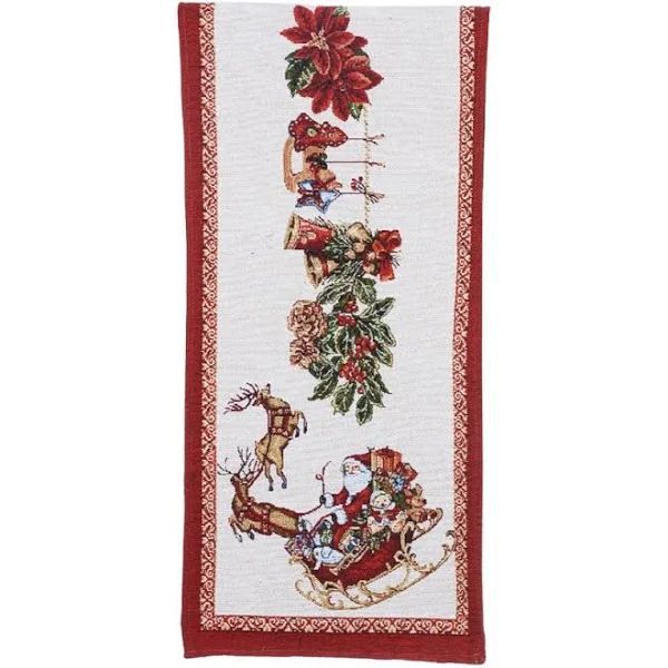 CAMINHO DE MESA NATAL COLORIDO 33cmX2,3m (FLORARTE) Vol. 6