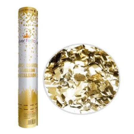 LANCA CONFETE DOURADO METALIZADO 30 CM PICADO