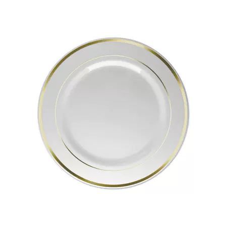 PRATO SOBREMESA BORDA DOURADA