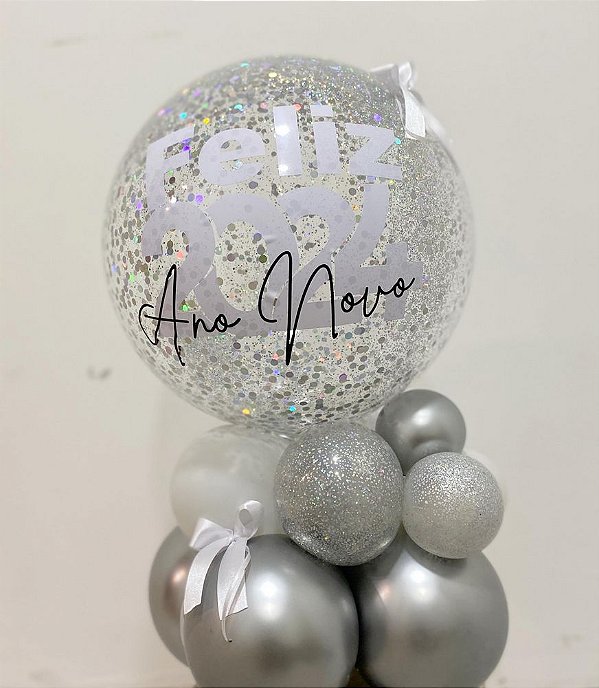 BOLHA DE MESA 20" ANO NOVO PERSONALIZADO