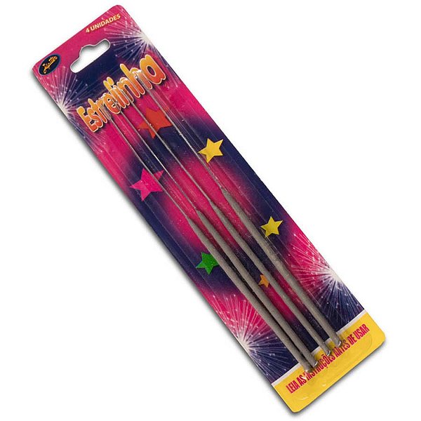 Vela Estrelinha 4 unidades