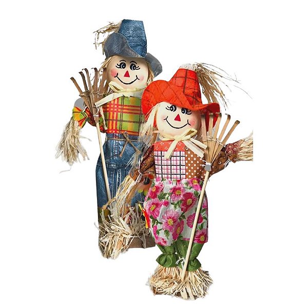 BONECO ESPANTALHO JARDINEIRO 30CM decora UN