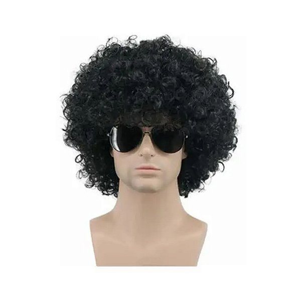 PERUCA BLACK POWER C/1 UN  - PRETO