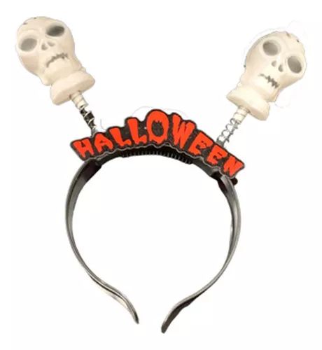 TIARA  C/LUZ CAVEIRA HALLOWEEN