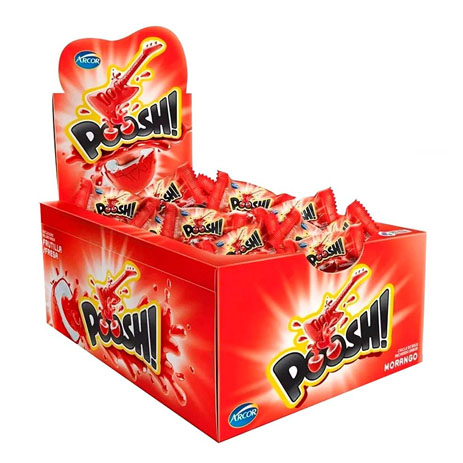 CHICLE POOSH MORANGO 200GR