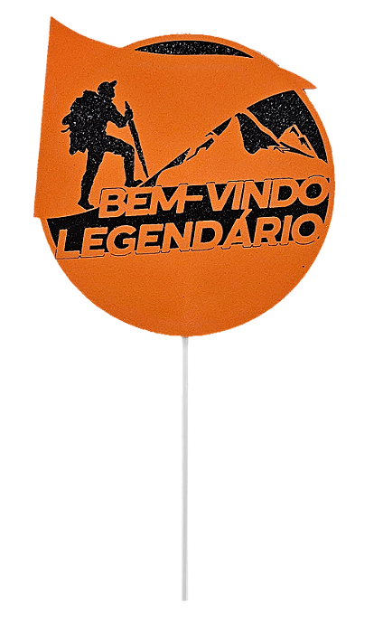 Palito Decorativo Bem Vindo Legendário EVA