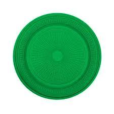 Prato Biodegradável Trik Trik 15cm Verde Escuro - 10 unidades