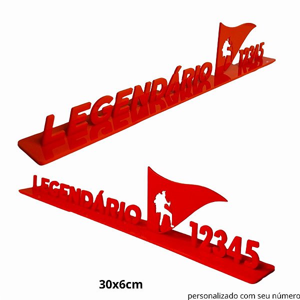 Display Legendário de Identificação – 9x30x3,5 cm