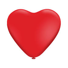 Balão Coração Liso 6” – Vermelho – Pic Pic – Pacote com 50 unidades