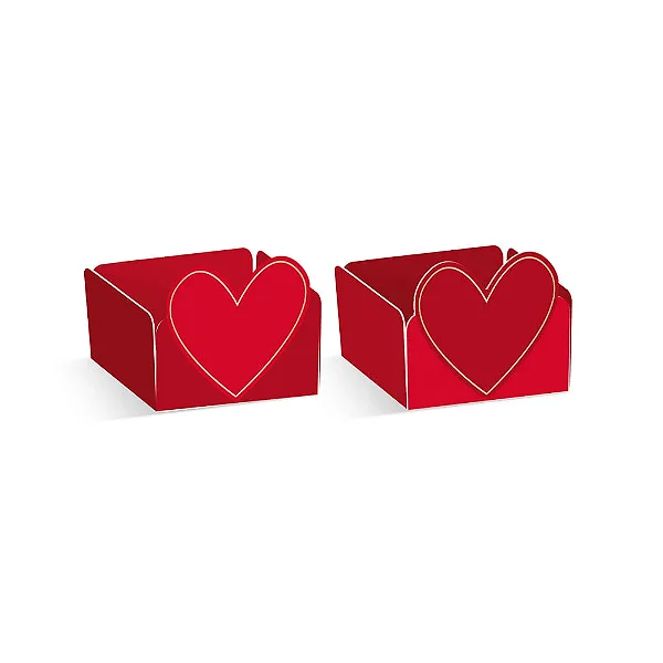 Forminha para Doce Coração Romântica – Preta – 24 unidades – Cromus