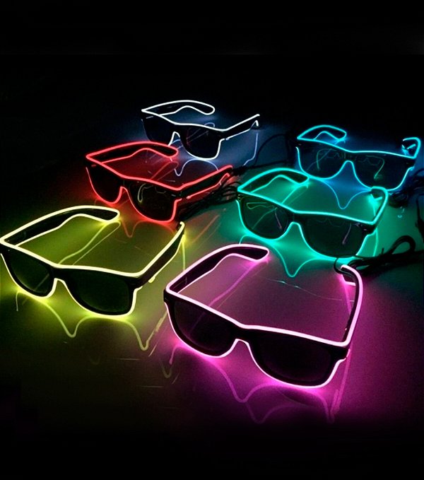 Óculos LED Neon Premium – Várias Cores