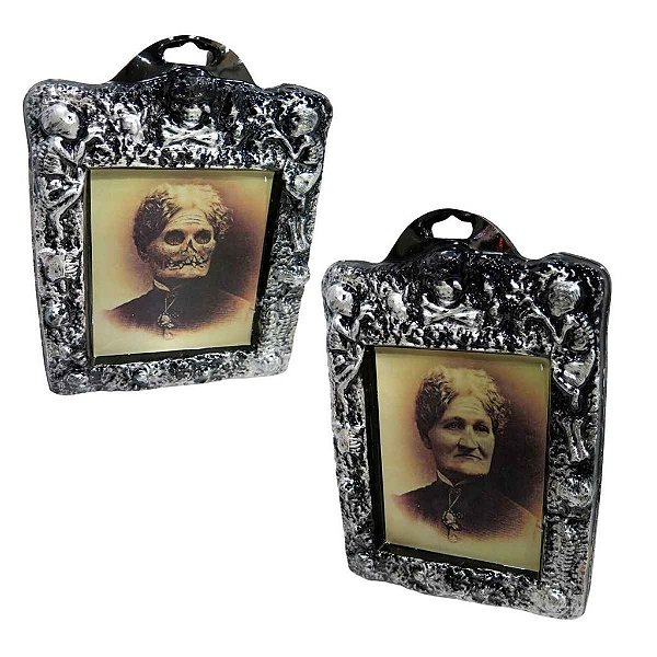 QUADRO HALLOWEEN HOLOGRAFICO C/ MOLDURA