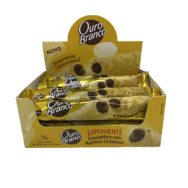 BOMBOM STICK OURO BRANCO